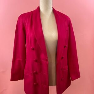 Women's Double-Breasted Pink Jacket